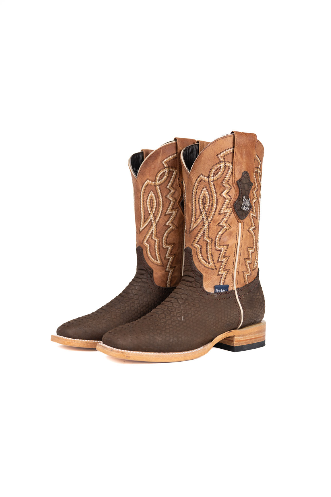 Renegate Python Square Toe Youth Cowboy Boot
