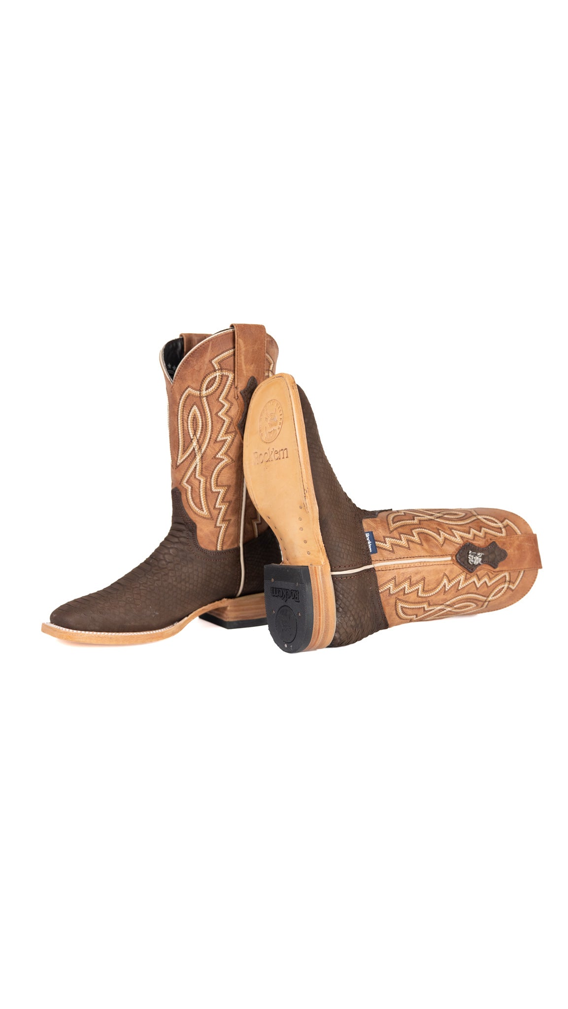 Renegate Python Square Toe Youth Cowboy Boot
