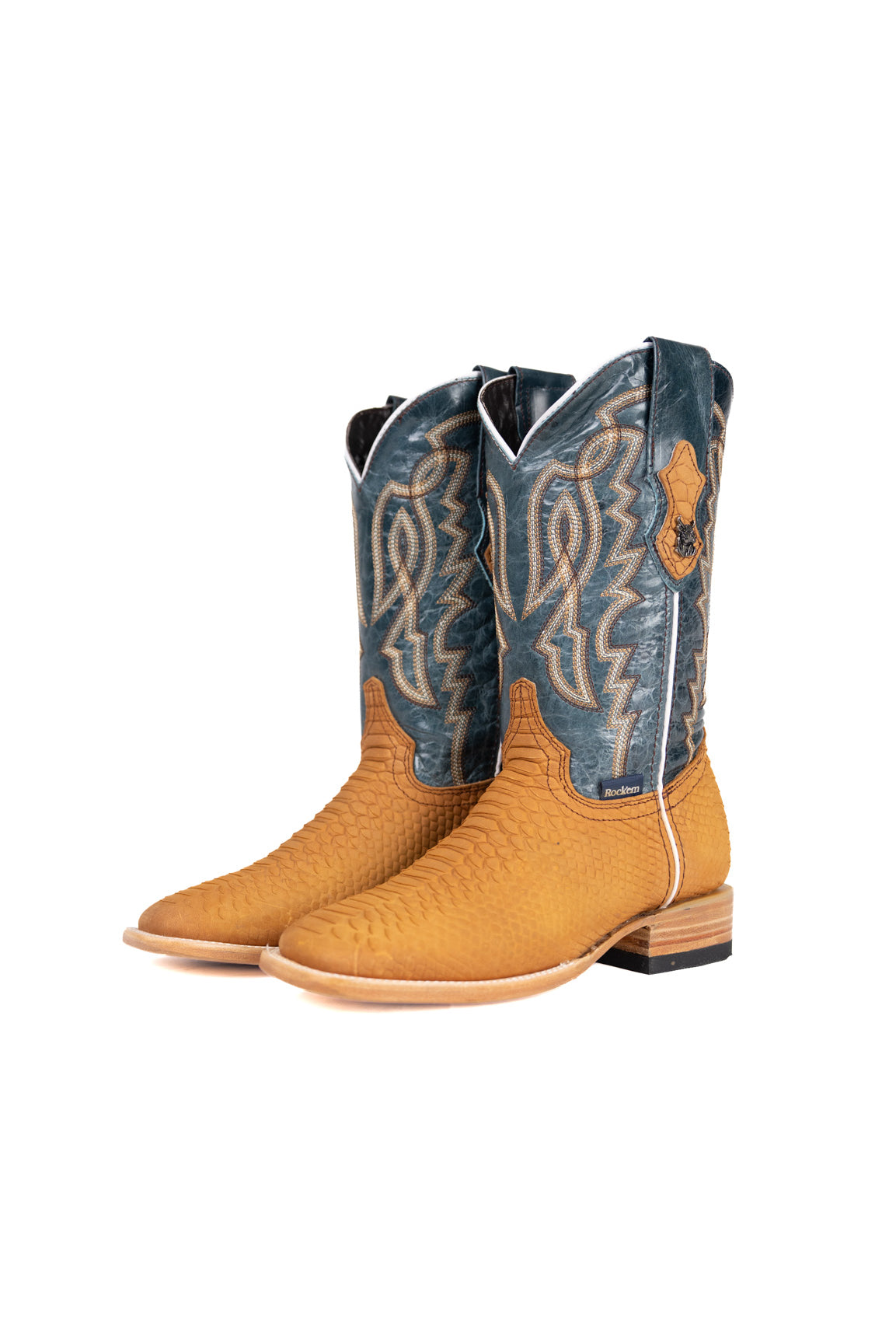 Renegate Python Square Toe Youth Cowboy Boot
