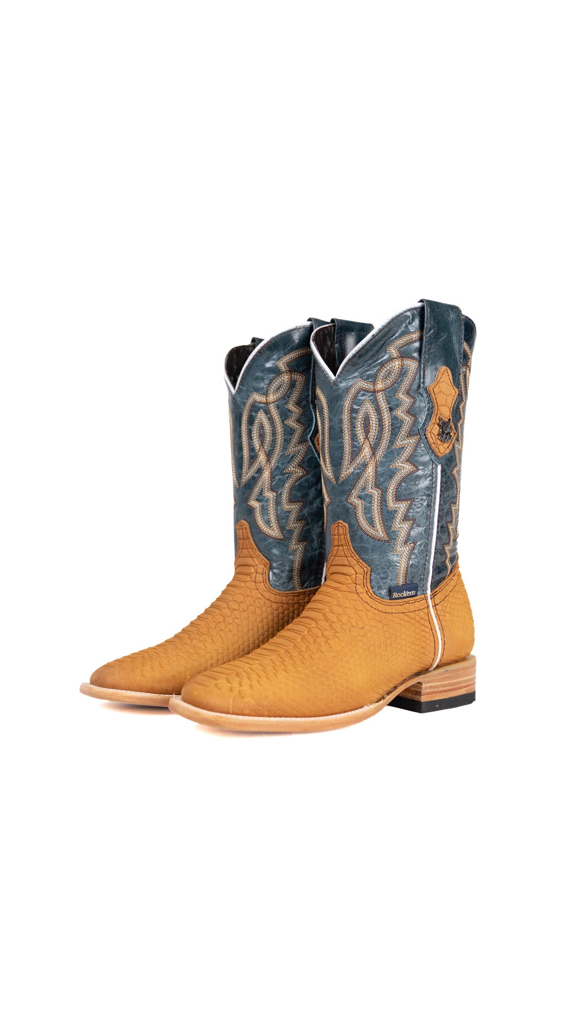 Renegate Python Square Toe Youth Cowboy Boot