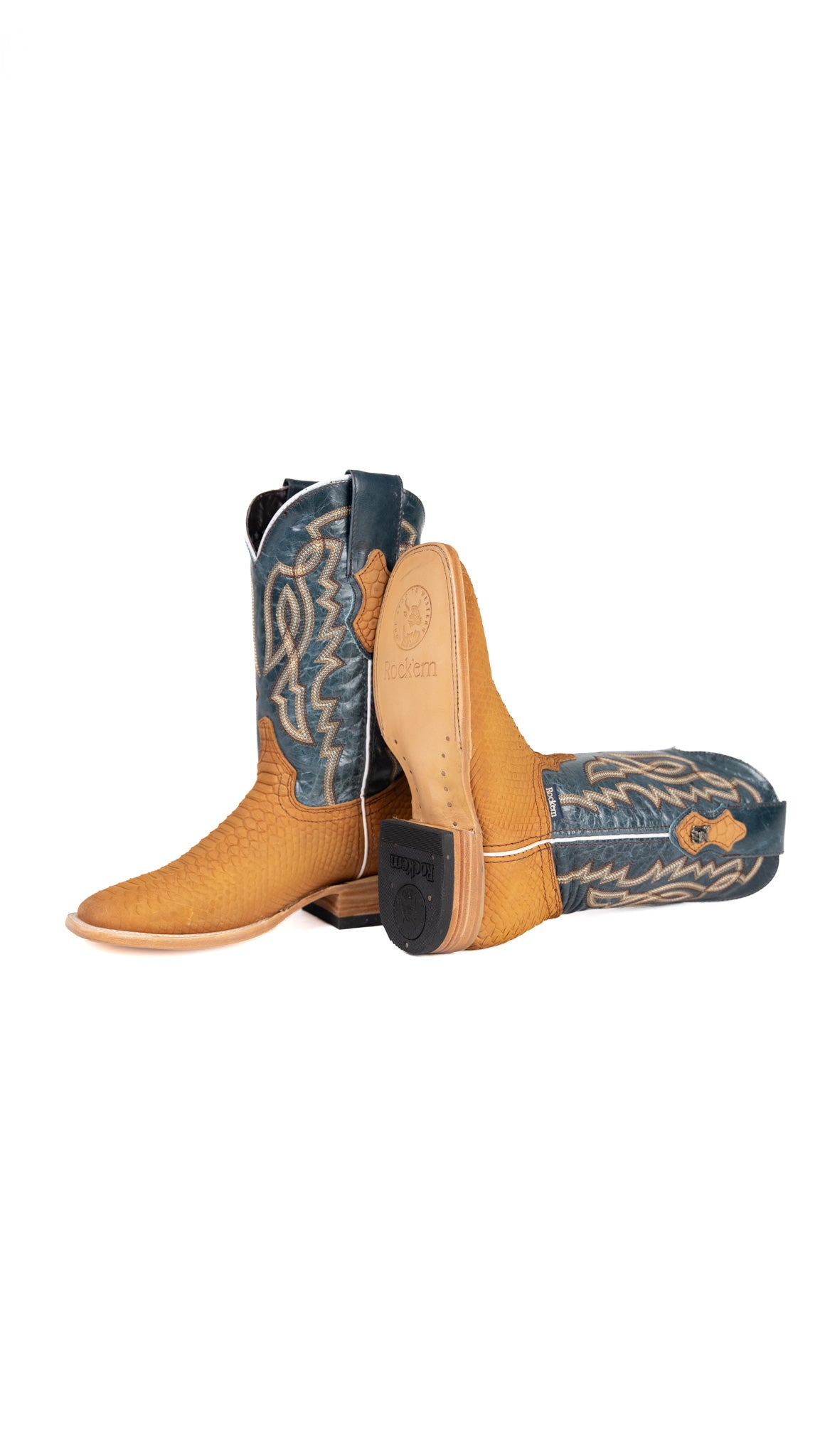 Renegate Python Square Toe Youth Cowboy Boot