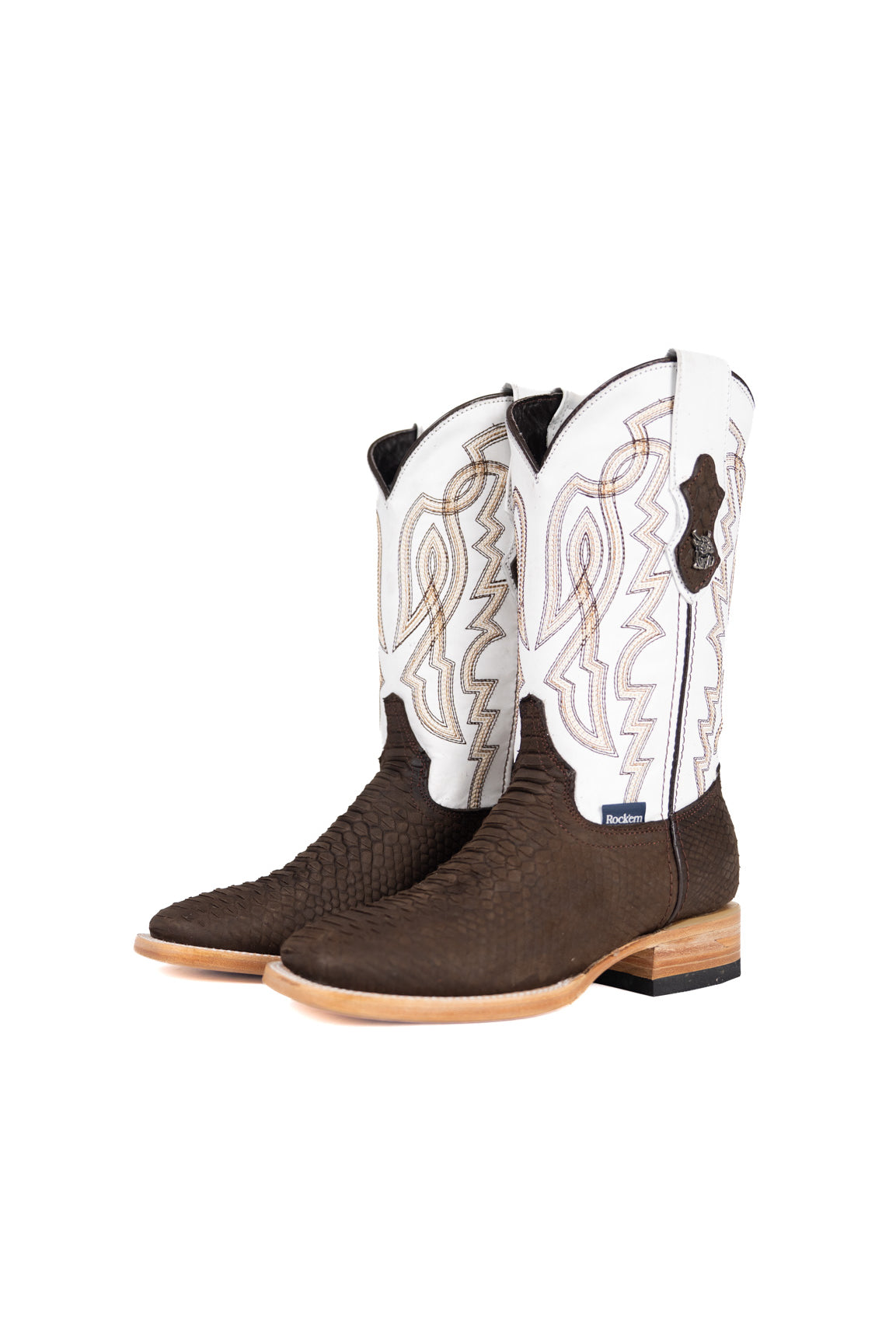 Renegate Python Square Toe Youth Cowboy Boot