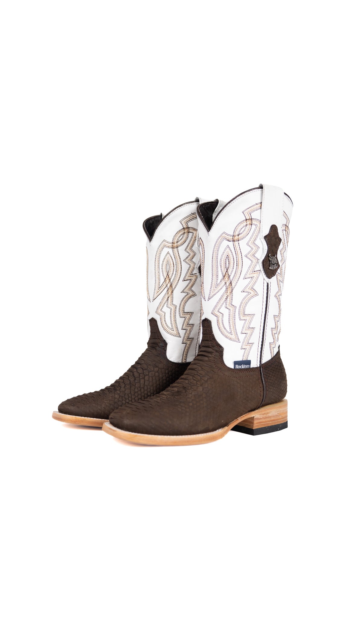 Renegate Python Square Toe Youth Cowboy Boot