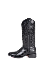 465 Flor De Luz Cincelado Red Bottom Square Toe Cowgirl Boot