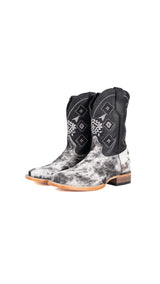 Little Aztec Cowhide Square Kids Boot Size 13 Box ZA1