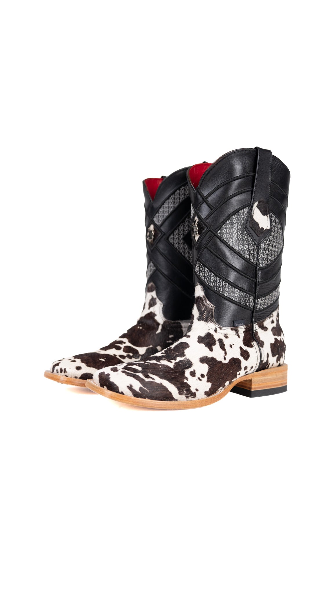 Prescott Brazil Cowhide Square Toe Cowboy Boot Size 9 Box ZM18