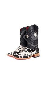 Prescott Brazil Cowhide Square Toe Cowboy Boot Size 6 Box ZM1