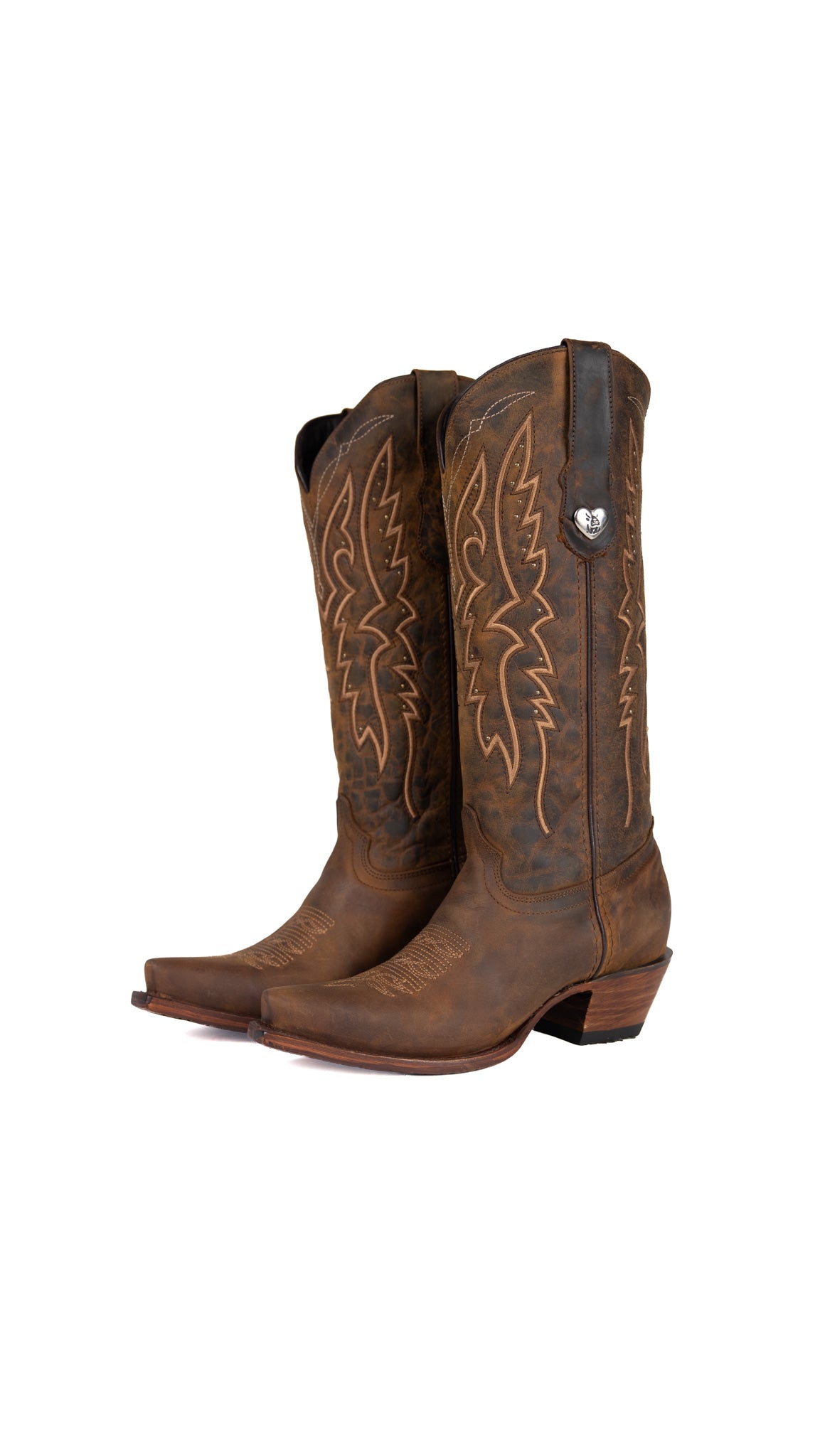 Beirut Alexa Midi Snip Toe Cowgirl Boot