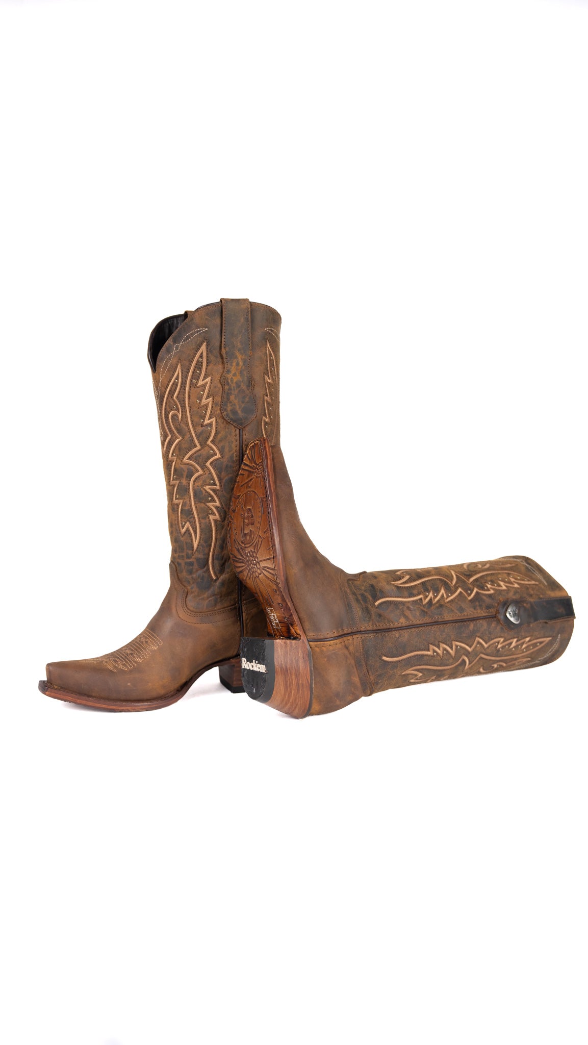 Beirut Alexa Midi Snip Toe Cowgirl Boot