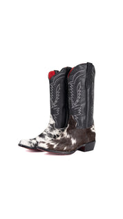 Little Bianca Tall Red Bottom Cowhide Snip Cowgirl Boot Size 13 Box ZB2