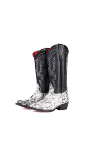 Little Bianca Tall Red Bottom Cowhide Snip Cowgirl Boot Size 12 Box ZB3