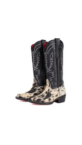Little Bianca Tall Red Bottom Cowhide Snip Cowgirl Boot Size 7 Box ZB6