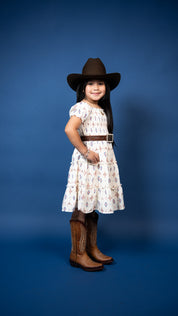 Aria Cow-skull Ruffled Dress