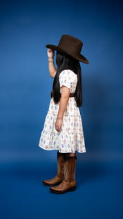 Aria Cow-skull Ruffled Dress