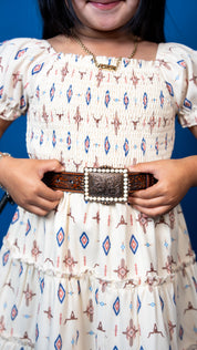 Aria Cow-skull Ruffled Dress