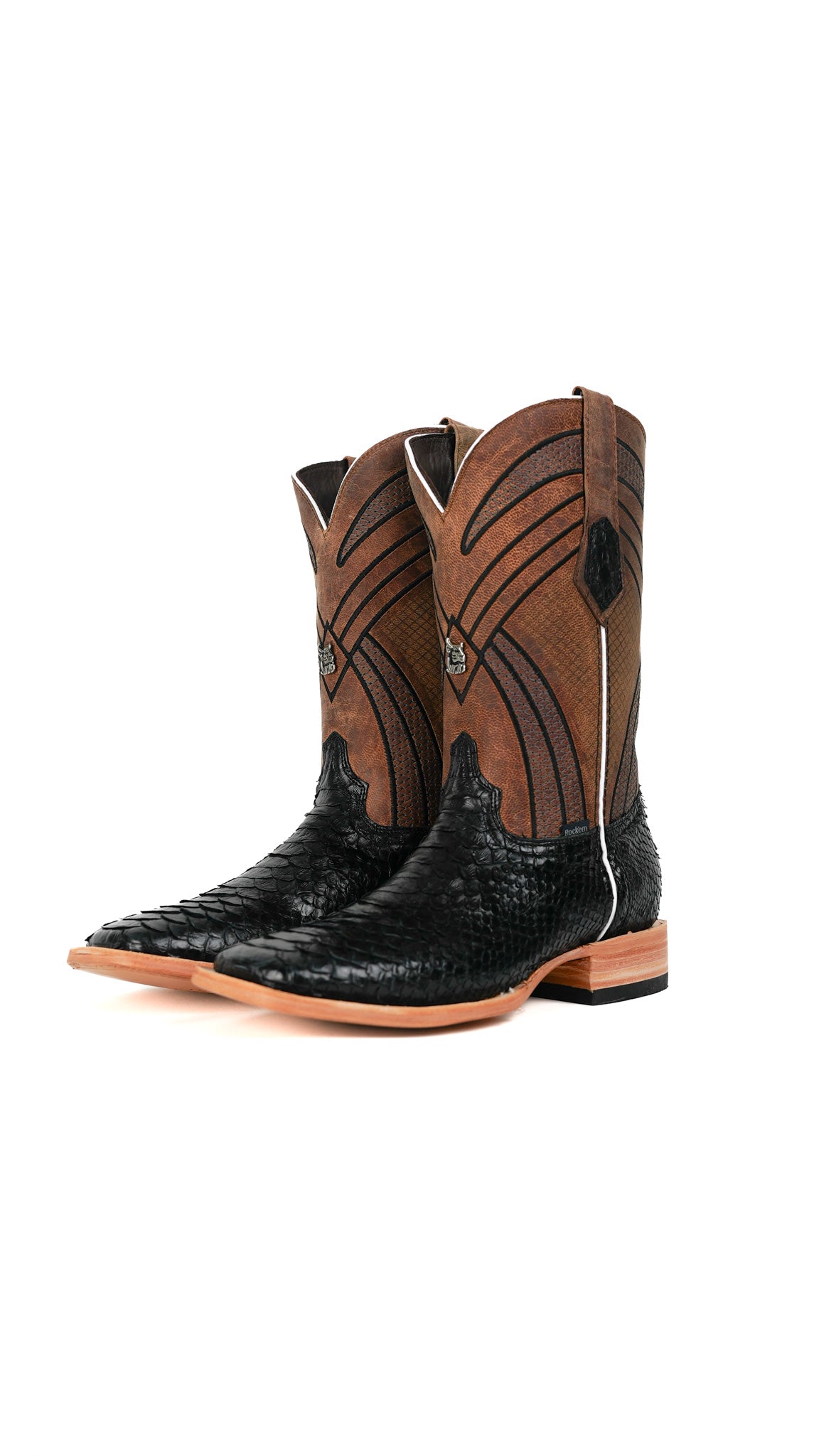 Monroe Python Exotic Square Toe Cowboy Boot