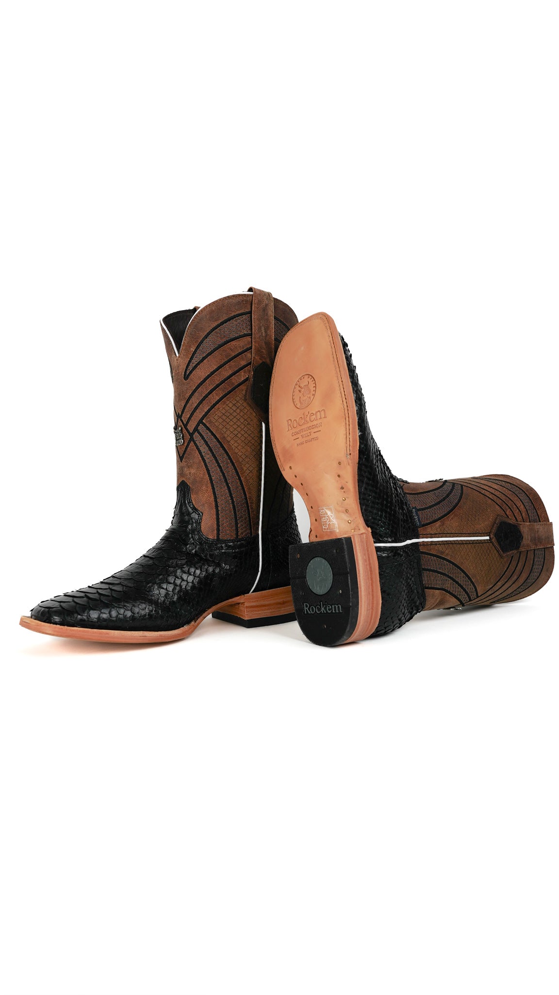 Monroe Python Exotic Square Toe Cowboy Boot