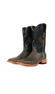 Monroe Caiman Tail Square Toe Cowboy Boot