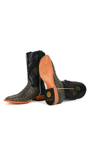 Monroe Caiman Tail Square Toe Cowboy Boot