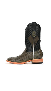 Monroe Caiman Tail Square Toe Cowboy Boot