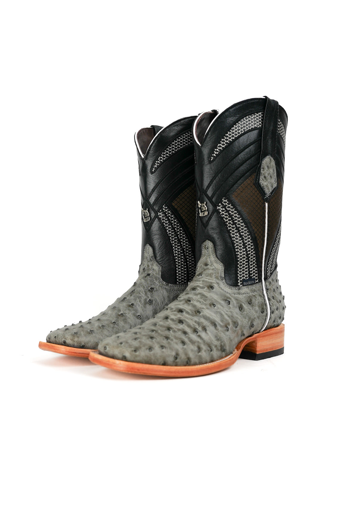 Monroe Ostrich Square Toe Cowboy Boot