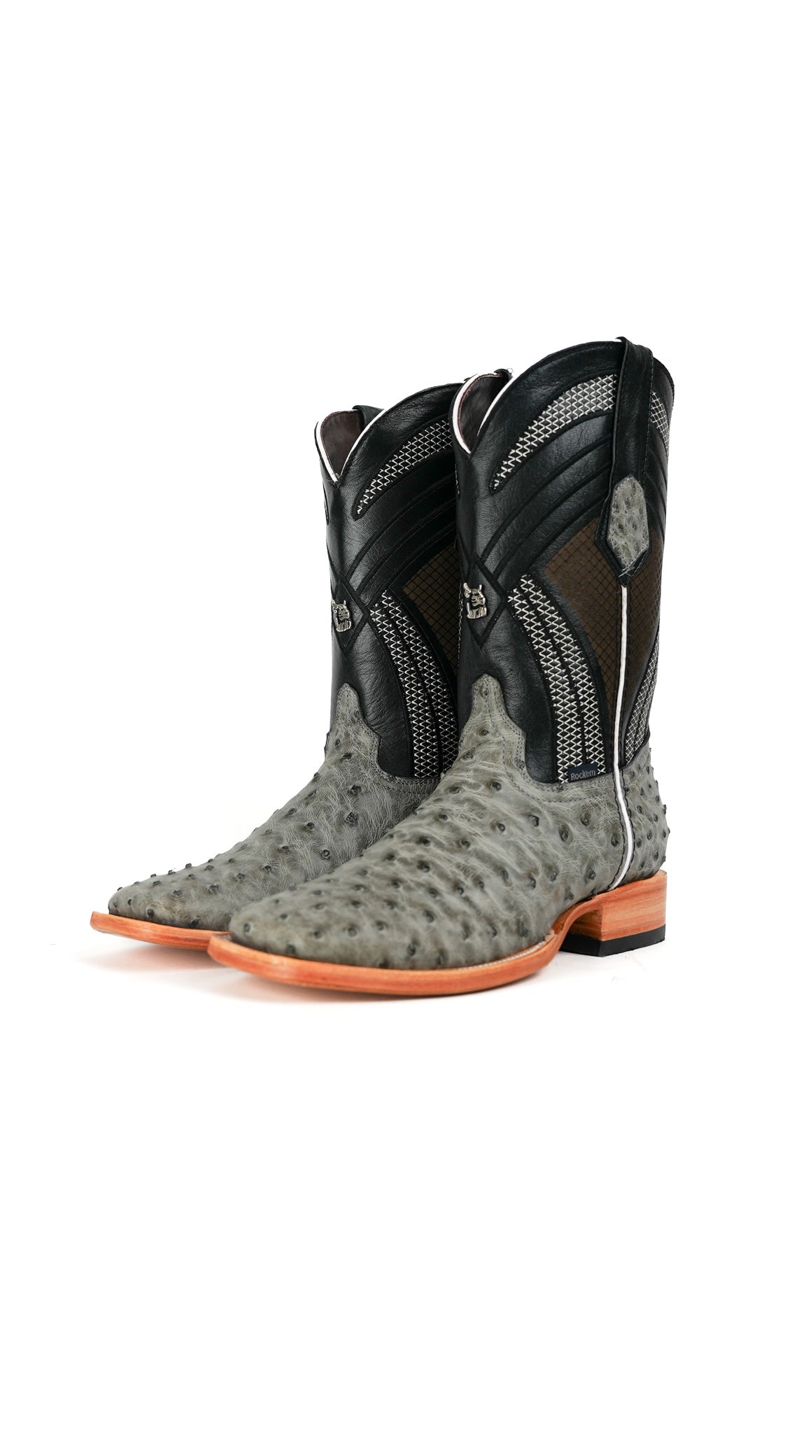 Monroe Ostrich Square Toe Cowboy Boot