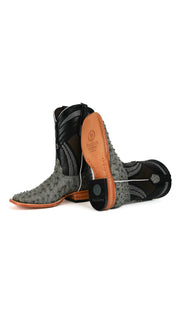 Monroe Ostrich Square Toe Cowboy Boot