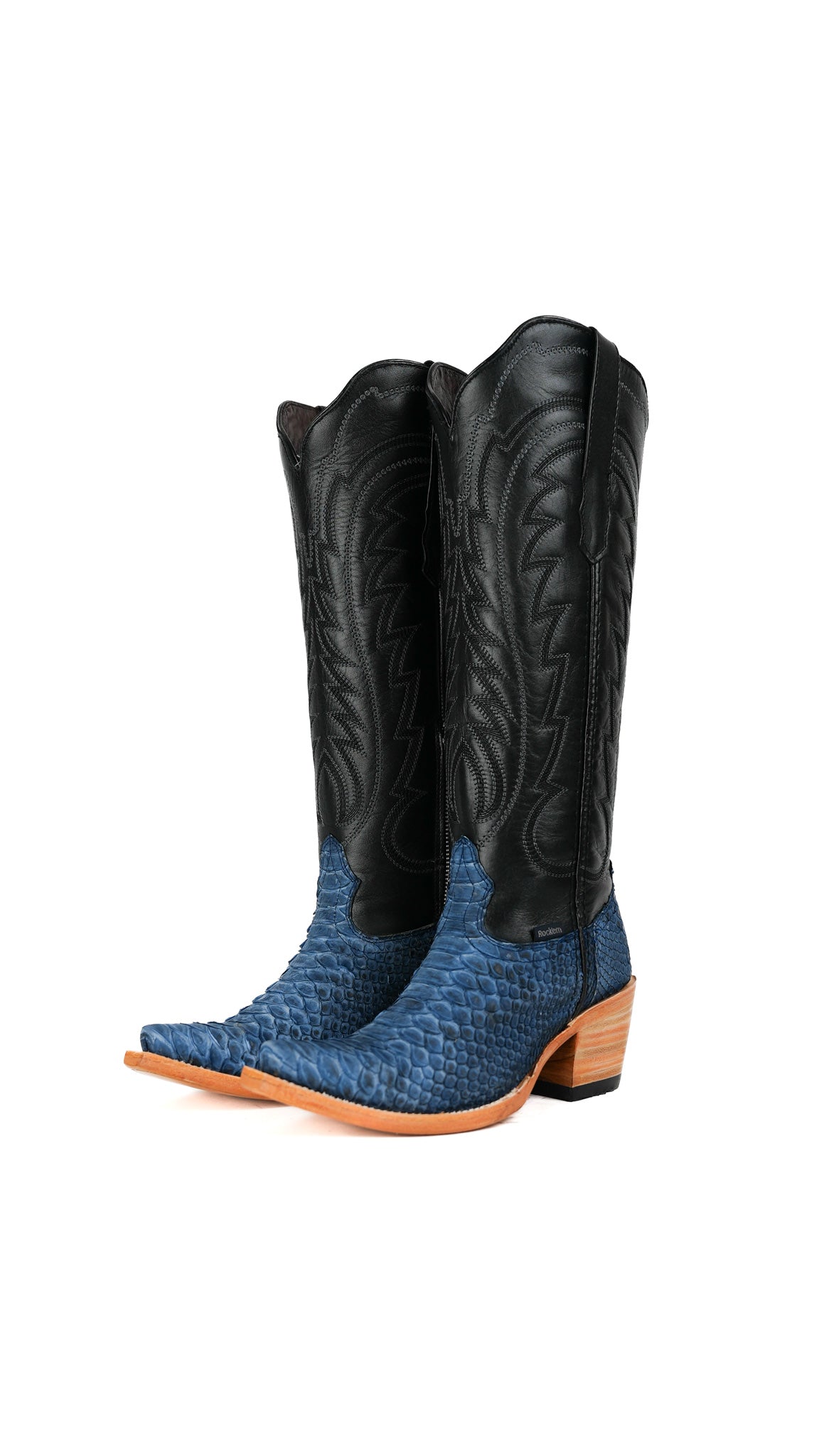 Kelly Python Exotic Tall Snip Toe Cowgirl Boot