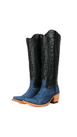 Kelly Python Tall Snip Toe Cowgirl Boot