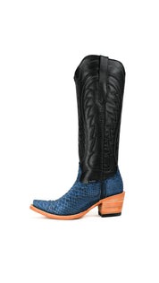 Kelly Python Exotic Tall Snip Toe Cowgirl Boot