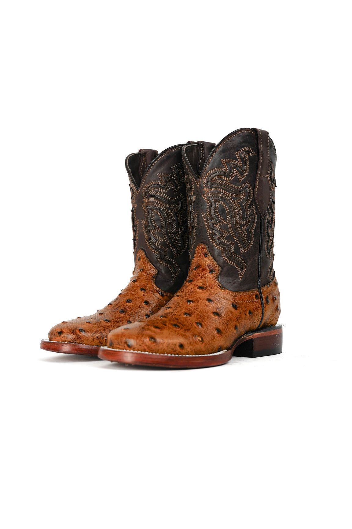 Little Bruce Ostrich Cowboy Boot
