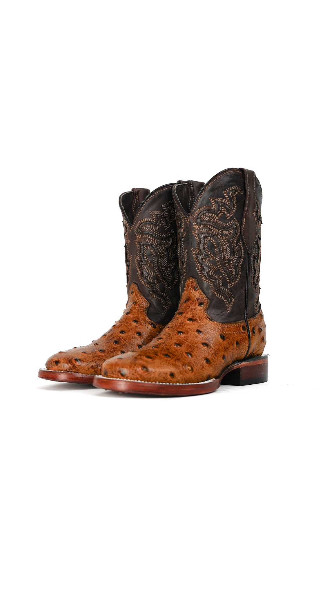 Little Bruce Ostrich Cowboy Boot