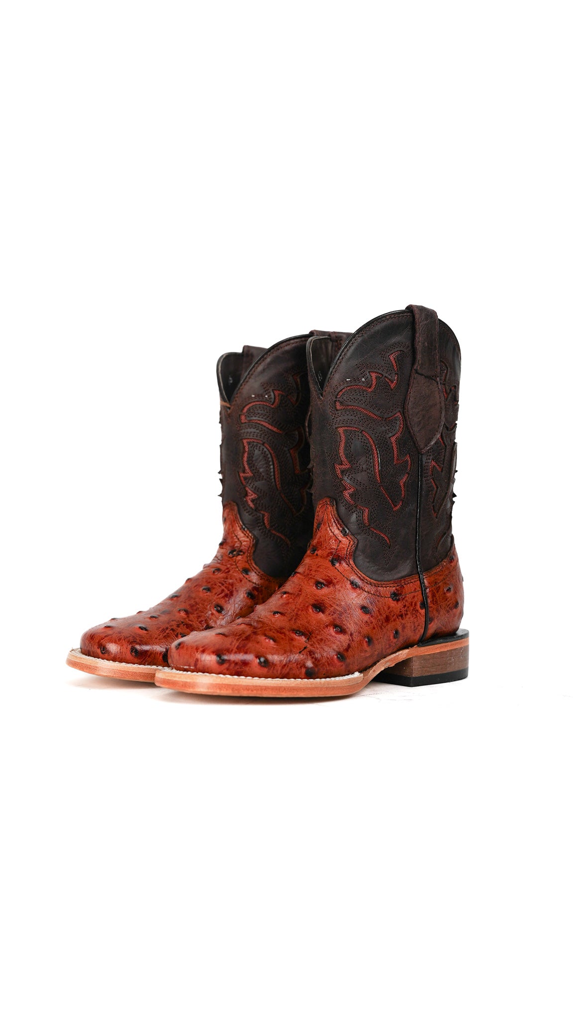 Little Bruce Ostrich Cowboy Boot