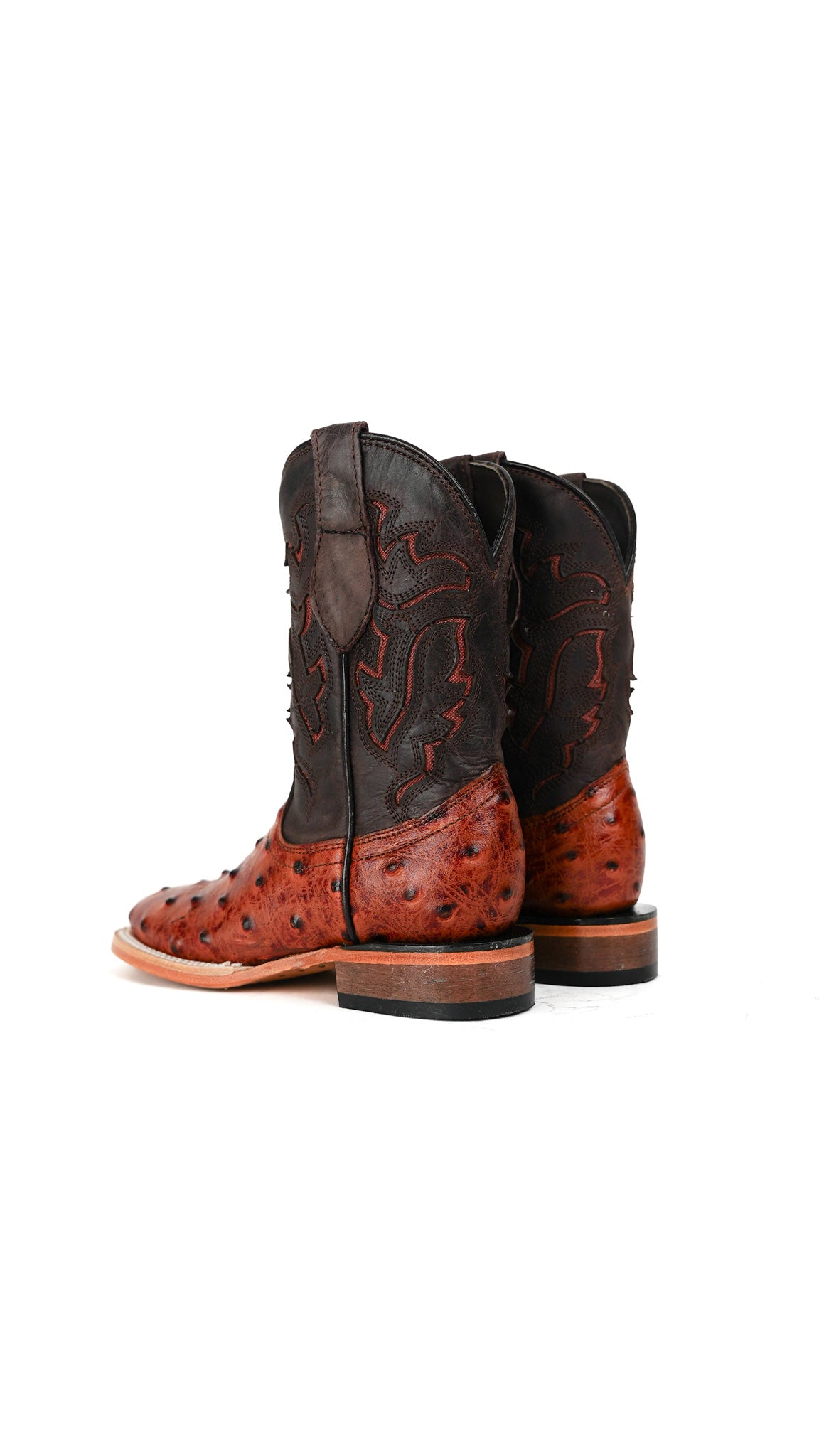 Little Bruce Ostrich Cowboy Boot