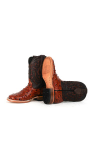 Little Bruce Ostrich Cowboy Boot