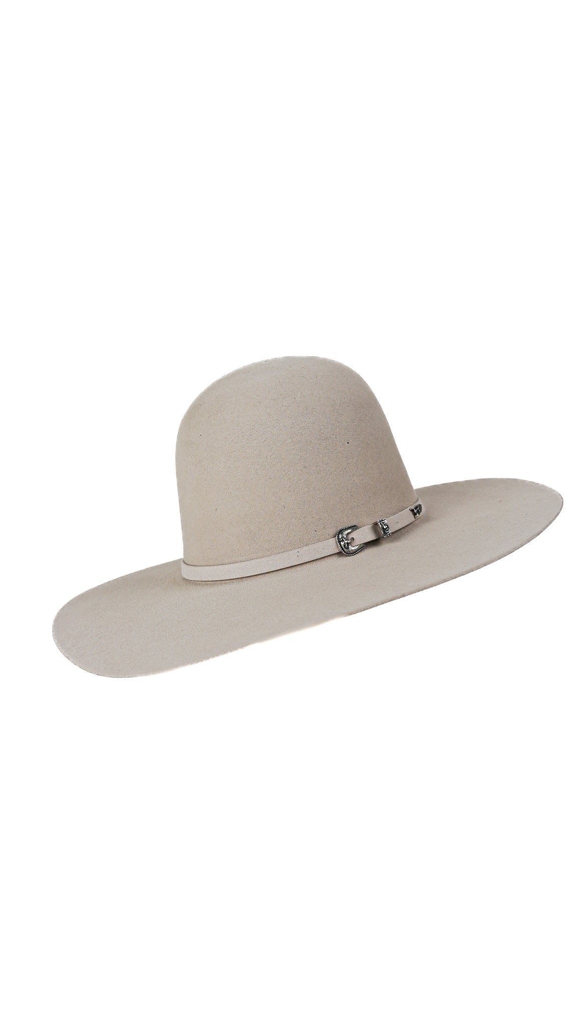 Rock'em 4X Silver Open Crown Felt Cowboy Hat