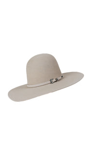 Rock'em 4X Silver Open Crown Felt Cowboy Hat