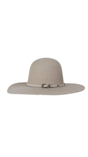 Rock'em 4X Silver Open Crown Felt Cowboy Hat