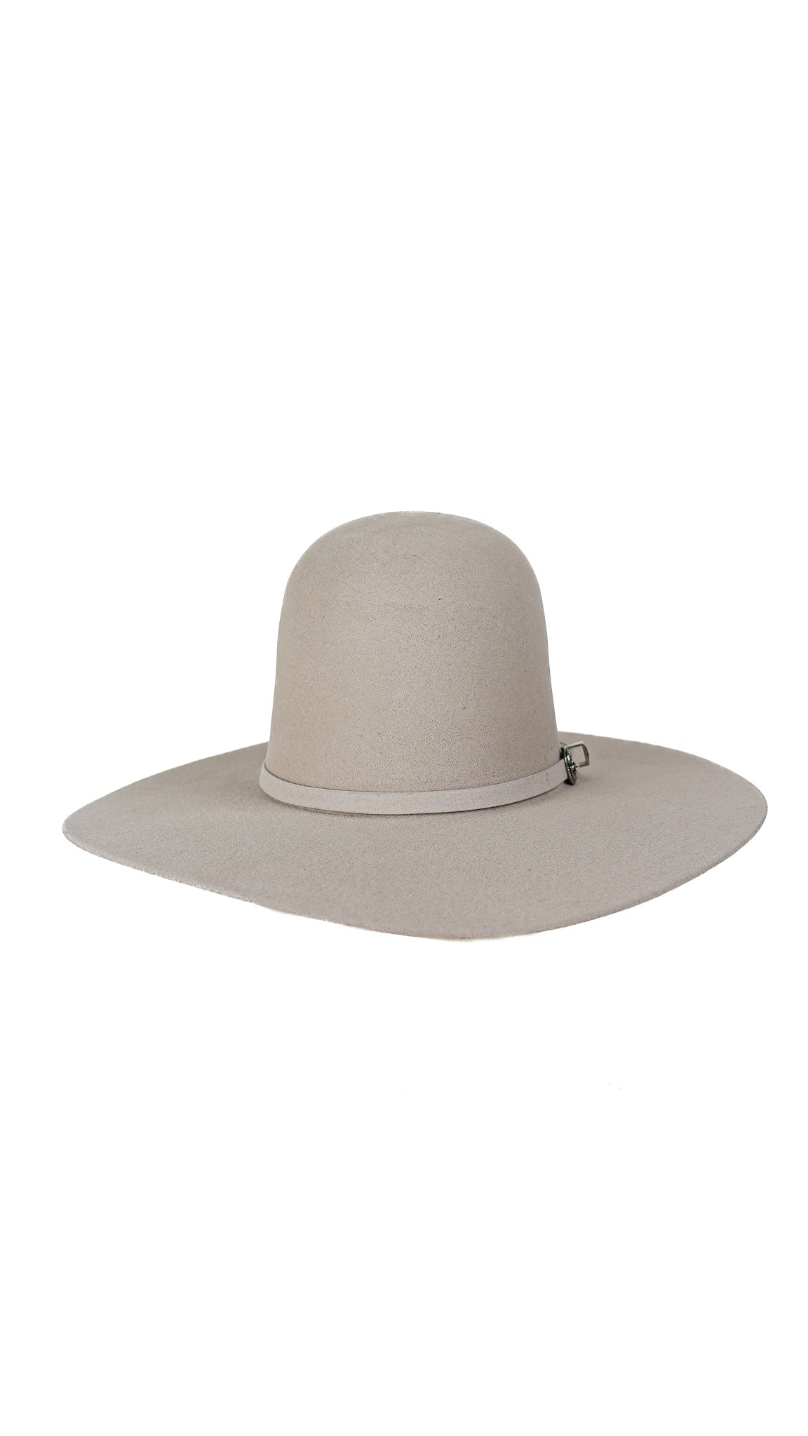 Rock'em 4X Silver Open Crown Felt Cowboy Hat