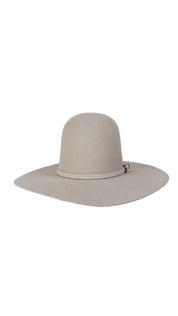 Rock'em 4X Silver Open Crown Felt Cowboy Hat