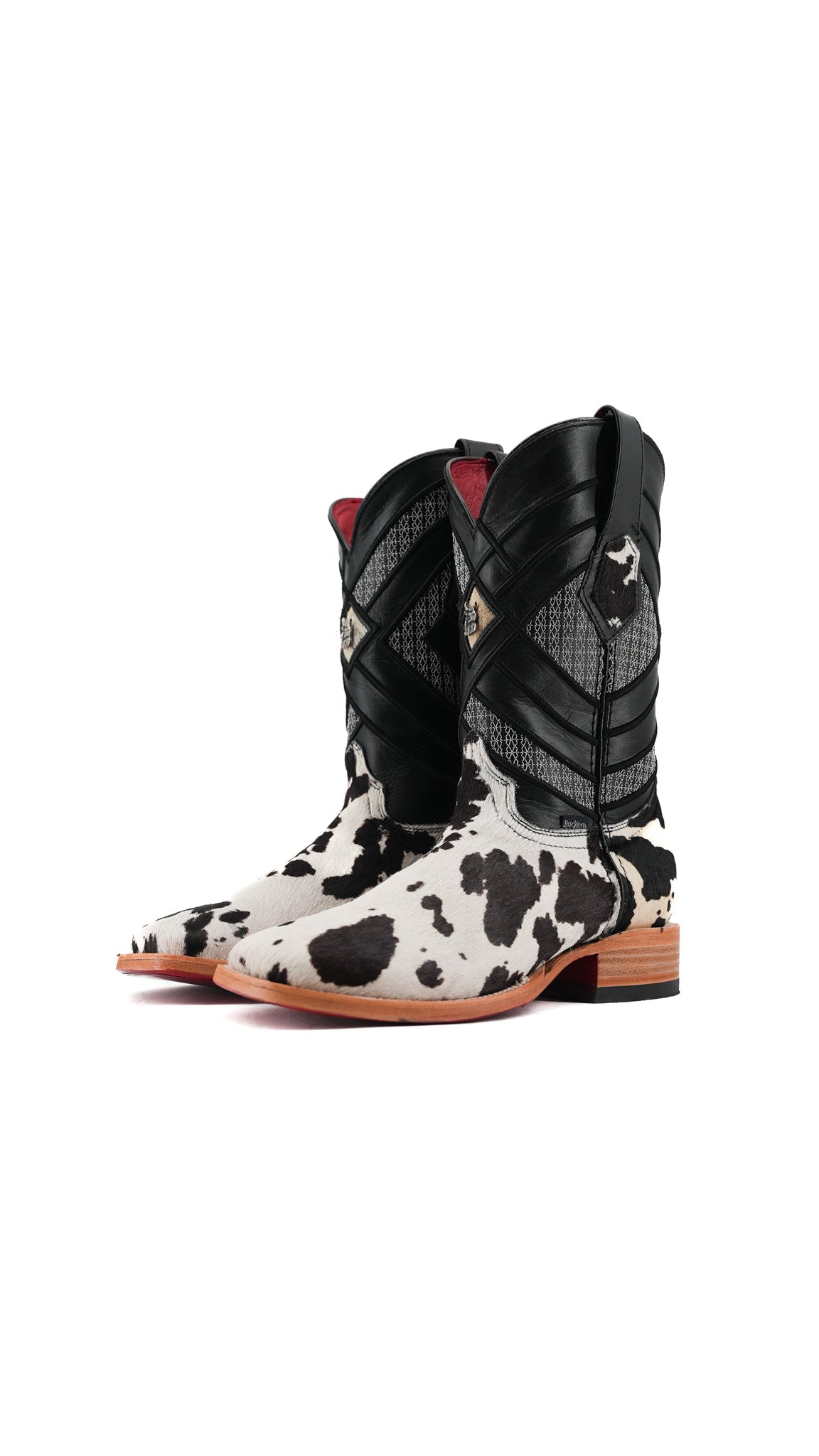 Prescott Cowhide Square Toe Cowboy Boot Size 6 Box RMF31