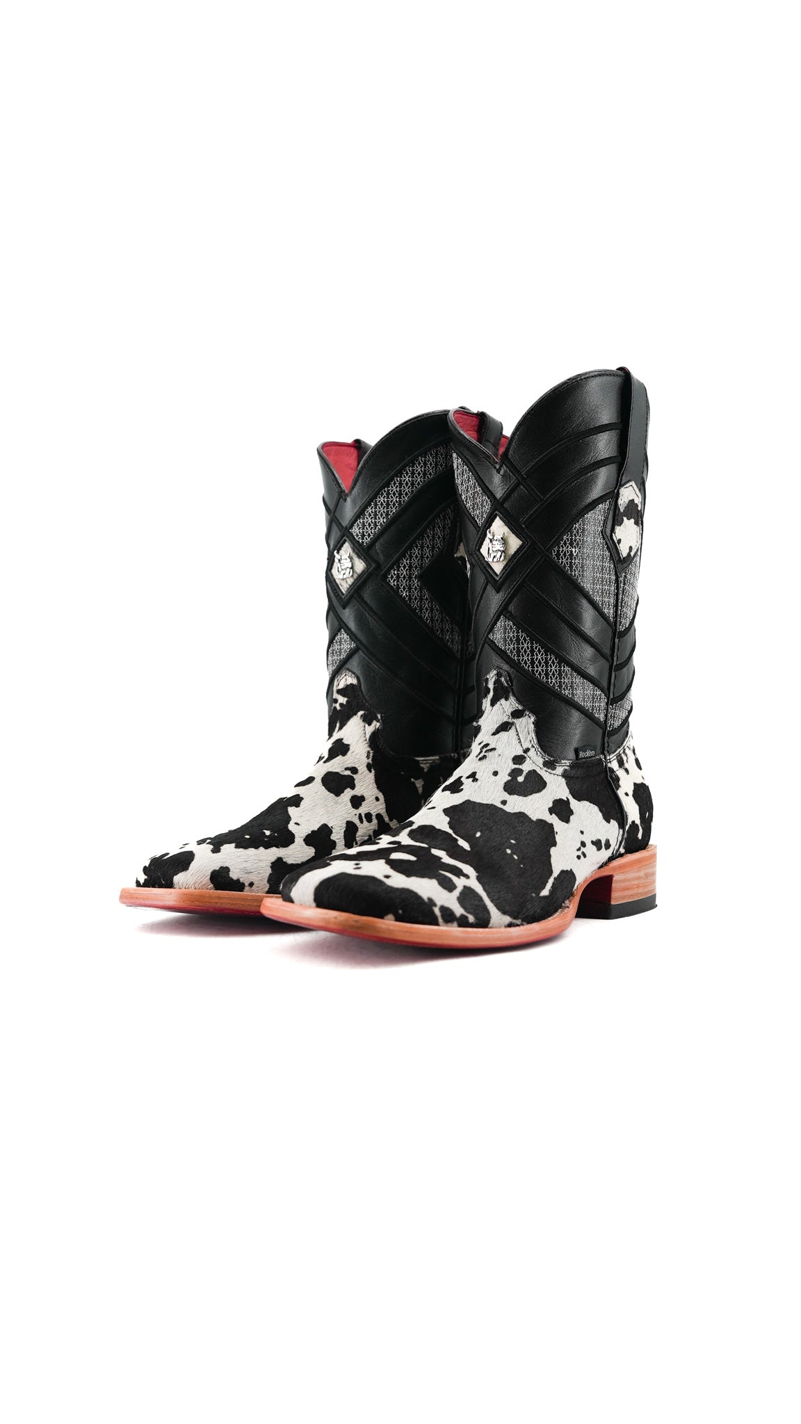 Prescott Cowhide Square Toe Cowboy Boot Size 8.5 Box RMF41