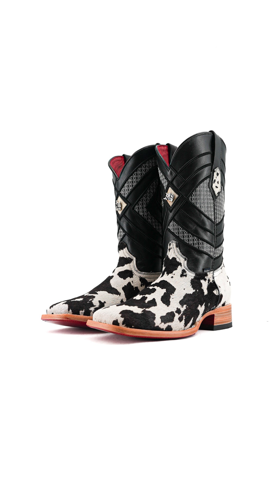 Prescott Cowhide Square Toe Cowboy Boot Size 9.5 Box RMF46