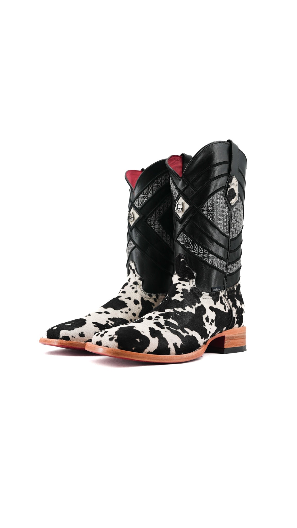 Prescott Cowhide Square Toe Cowboy Boot Size 10 Box RMF47