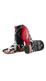 Prescott Cowhide Square Toe Cowboy Boot Size 10 Box RMF47