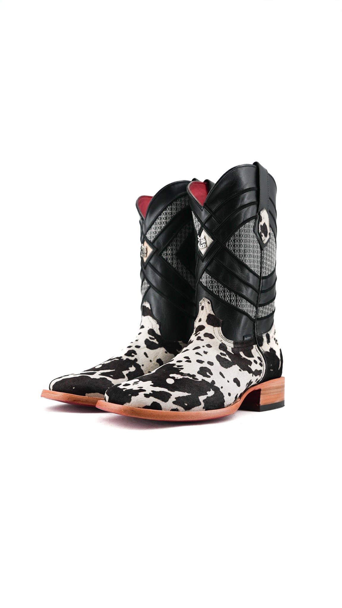 Prescott Cowhide Square Toe Cowboy Boot Size 10 Box RMF48