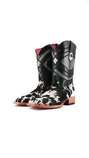 Prescott Cowhide Square Toe Cowboy Boot Size 11 Box RMF51