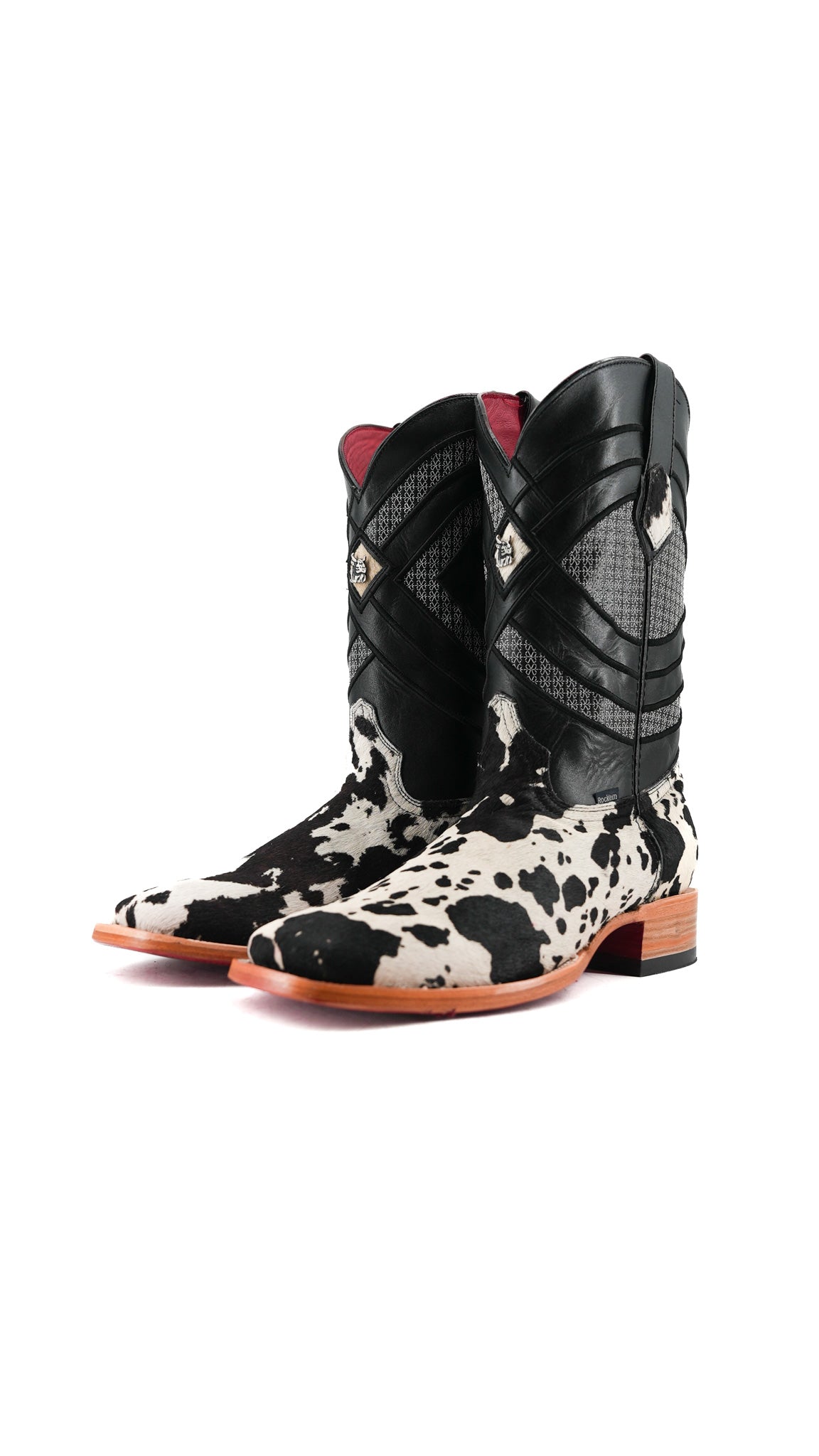 Prescott Cowhide Square Toe Cowboy Boot Size 12 Box RMF53