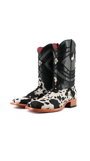 Prescott Cowhide Square Toe Cowboy Boot Size 12 Box RMF53