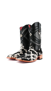 Prescott Cowhide Square Toe Cowboy Boot Size 12 Box RMF54